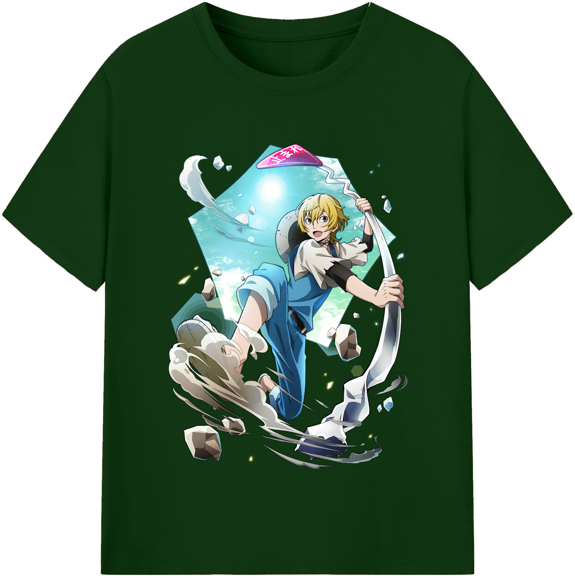 （画像用） 文豪ストレイドッグス Bungo Stray Dogs 綿100％半袖Tシャツ（フロントプリント）